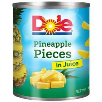 Dole Pineapple Pieces In Juice 822g