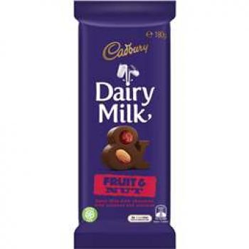Cadbury Dairy Milk Fruit & Nut 180g