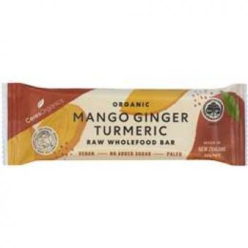 Ceres Organics Raw Bar Mango Ginger Turmeric 50g