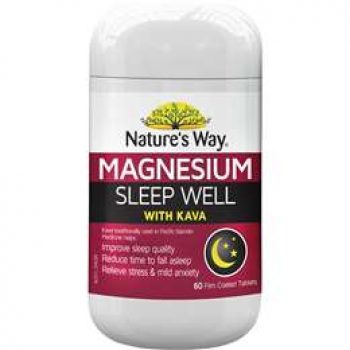 Nature’s Way Magnesium Sleep Well With Kava 60 pack