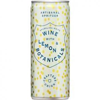 Crafters Union Sparkling White Wine With Lemon & Botanicals 250ml
