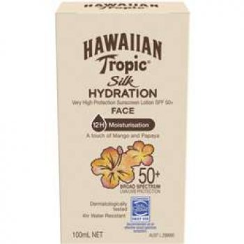 Hawaiian Tropic Silk Hydration Face Spf50+ 100ml