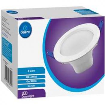 Olsent Led Down Light – 8w 800 Lm Dimmable Cw 90ml each