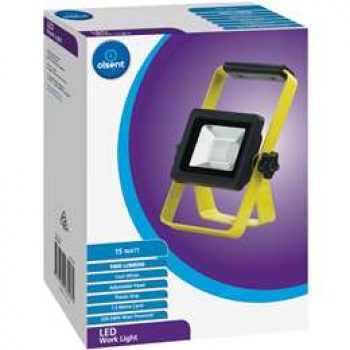 Olsent Led Portable Flood Light 15w 1000 Lm Ip65 each