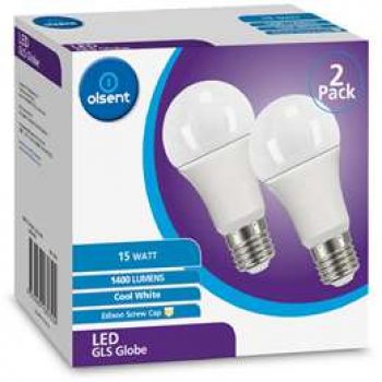 Olsent Led Gls Es 15w 1400 Lm Cw  2 pack