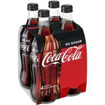 Coca-cola No Sugar Bottle 4x300ml