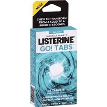 Listerine Go Tabs Mint  16 pack