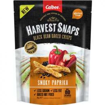 Calbee Harvest Snaps Black Bean Smokey Paprika 85g