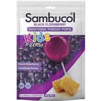 Sambucol Kids Throat Pops  8 pack