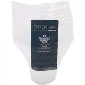 Armada Triangle Dessert Cups  12 pack