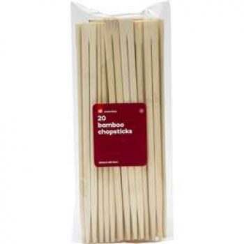 Essentials Bamboo Chopsticks  20 pack