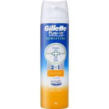 Gillette Fusion Proglide Active Sport Sensitive Shaving Foam 245g