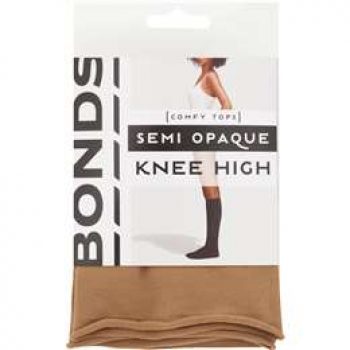 Bonds Comfy Tops Semi Opaque Knee High Nude 1 Size each