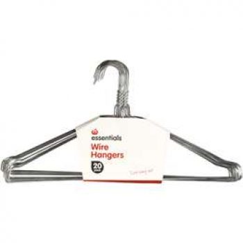 Essentials Wire Hangers  20 pack