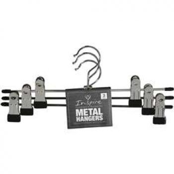 Inspire Wire Skirt & Trouser Hangers  3 pack