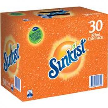 Sunkist Orange Cans  30x375ml pack