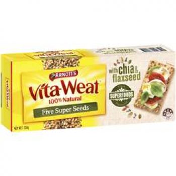 Arnott’s Vita Weat Crispbread 5 Super Seeds 250g