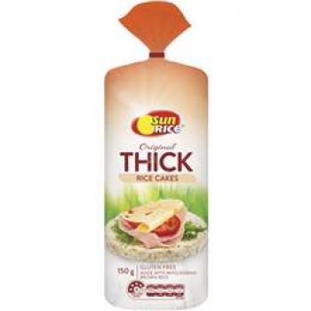 Sunrice Thick Rice Cakes 150g