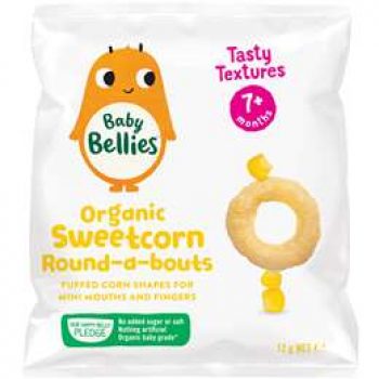 Baby Bellies Organic Round-a-bouts Sweetcorn 12g
