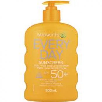 Woolworths Sunscreen Spf 50+ 500ml