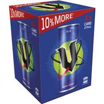 V Energy Drink Blue 4x275ml