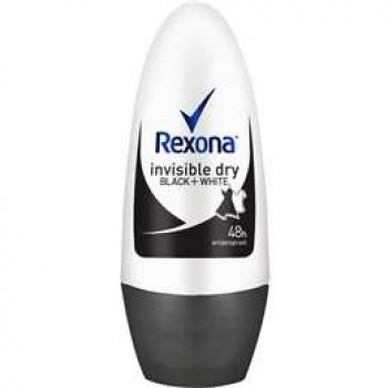 Rexona Women Antiperspirant Roll On Invisible Dry Black & White 50ml
