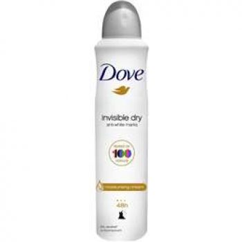 Dove Women Antiperspirant Aerosol Invisible Dry Anti White Marks 250ml