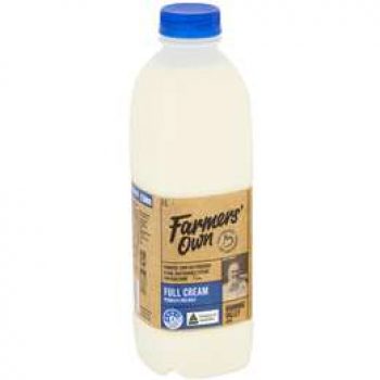 Farmers Own Full Cream Milk 1l