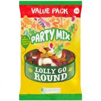 Lolly Go Round Round Party Mix  1kg
