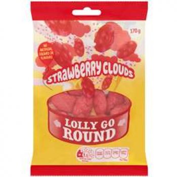 Lolly Go Round Round Strawberry Clouds  170g