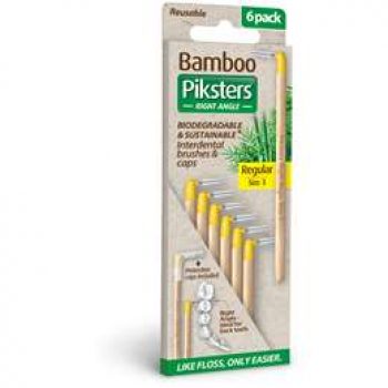 Piksters Bamboo Size 3 Interdental Brush Right Angle each