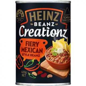 Heinz Creationz Fiery Mexican Style Beanz 420g