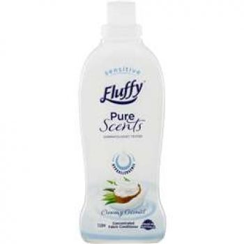 Fluffy Pure Scents Fabric Softener Creamy Coconut 1l