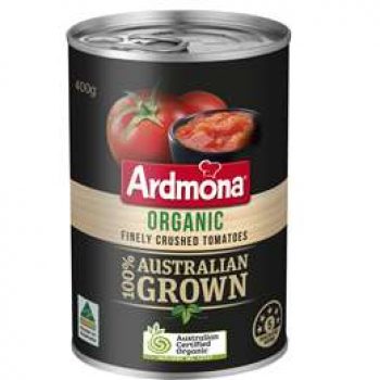 Ardmona Organic Tomatoes Finely Crushed 400g