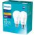 Philips Led 1055lm Warm Es  2 pack