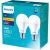 Philips Led 1400lm Warm Es  2 pack