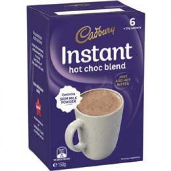 Cadbury Hot Chocolate Sachets  6 pack
