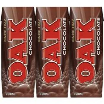 Oak Chocolate Flavoured Milk 3x250ml