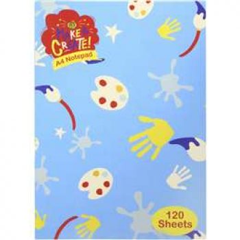 Woolworths Make & Create A4 Coloured Paper Notepad 120 sheets