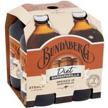 Bundaberg Diet Sarsaparilla  4x375ml