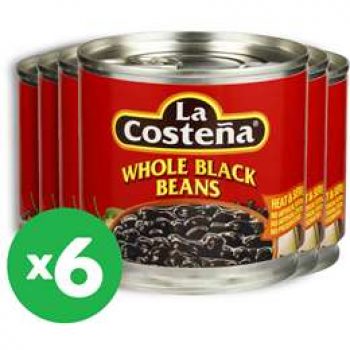 La Costena Mexican Style Whole Black 400g X 6 Bundle