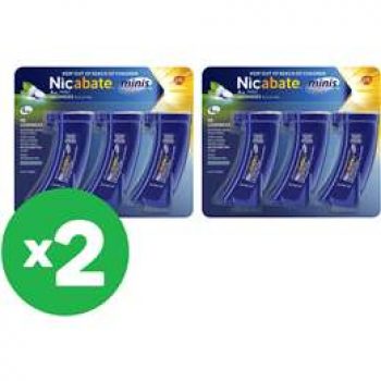 Nicabate 4mg Mini Lozenge 60pk X2 Bundle