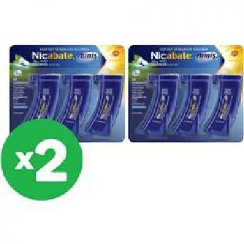 Nicabate 1.5mg Mini Lozenge 60pk X2 Bundle