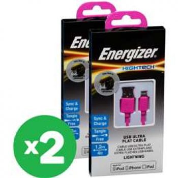 Apple Iphone Pink Cable Charger X2 Bundle