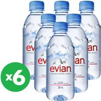 Evian Spring Still Water 330ml X6 Bundle