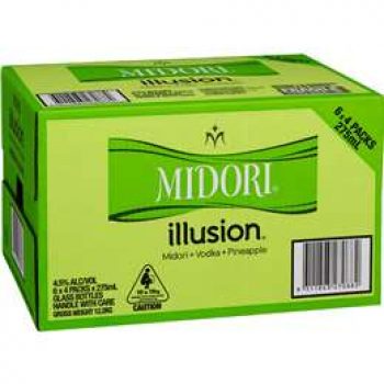 Midori Illusion Liqueur Pineapple 24x275ml