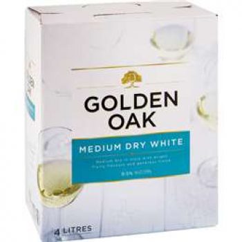 Golden Oak Cask Wine Medium Dry White 4l