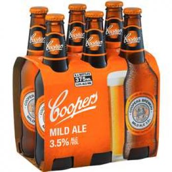 Coopers Mild Ale Stubbies 6x375ml pack