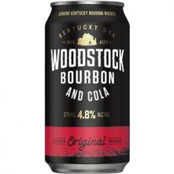 Woodstock Bourbon & Cola 4.8% Can 375ml
