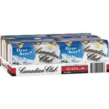 Canadian Club Whisky & Cola 4.8% Cans 24x375ml